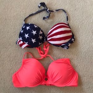 2 bikini tops